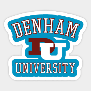 Denham University Sticker